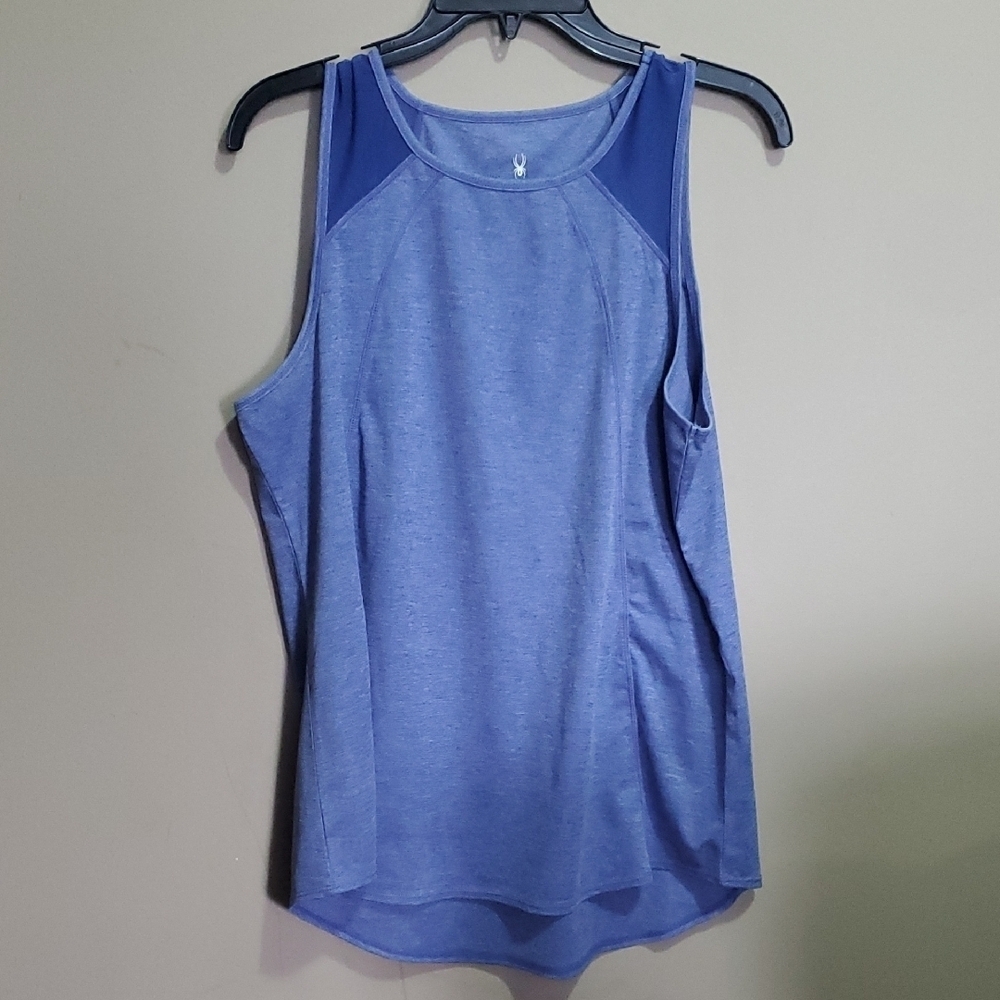 Spyder Blue Sleeveless Women's Top Size Large